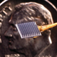 An electrode array used in the new study.
